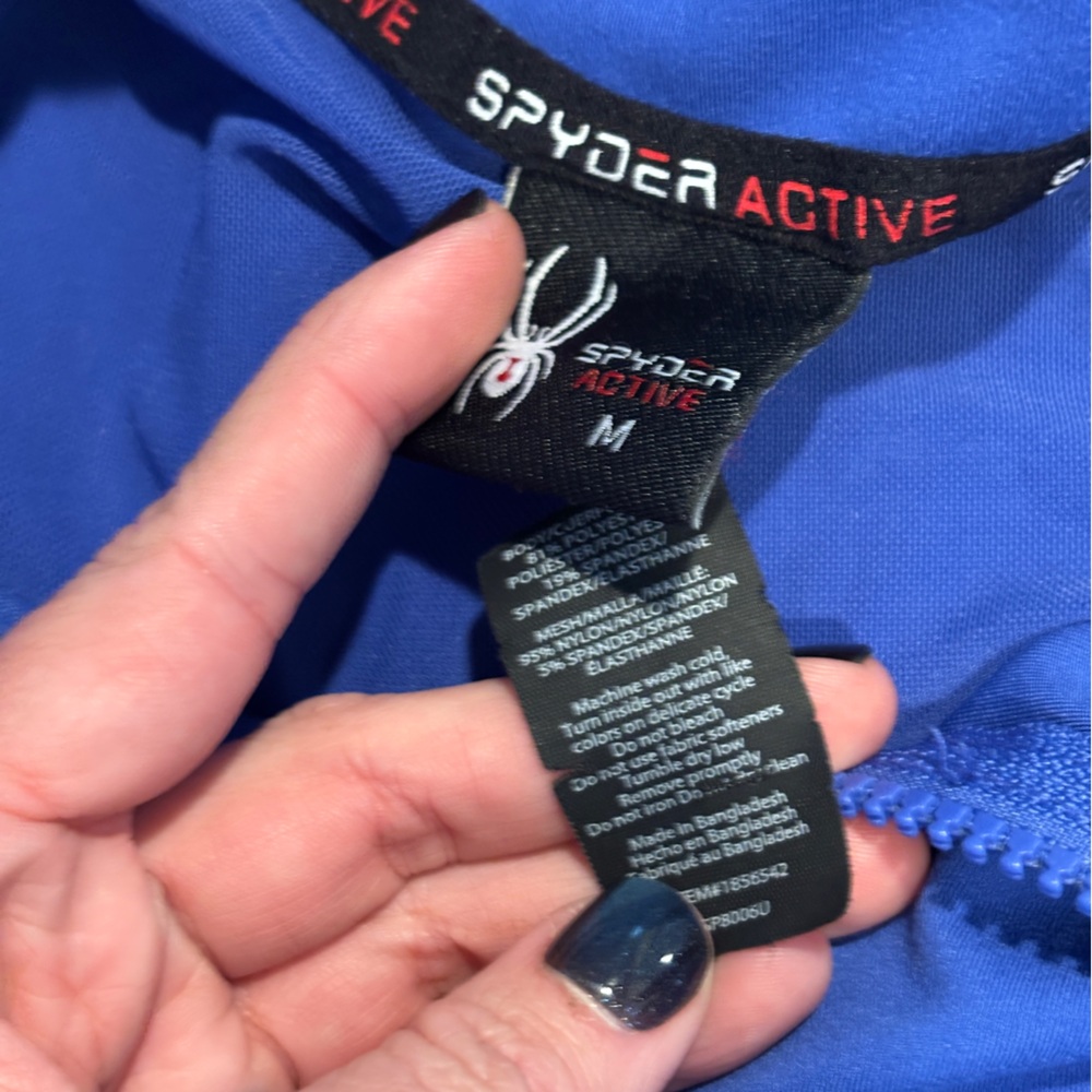 Spyder Active Women's Yoga Jacket Blue Size Medium - Picture 6 of 10